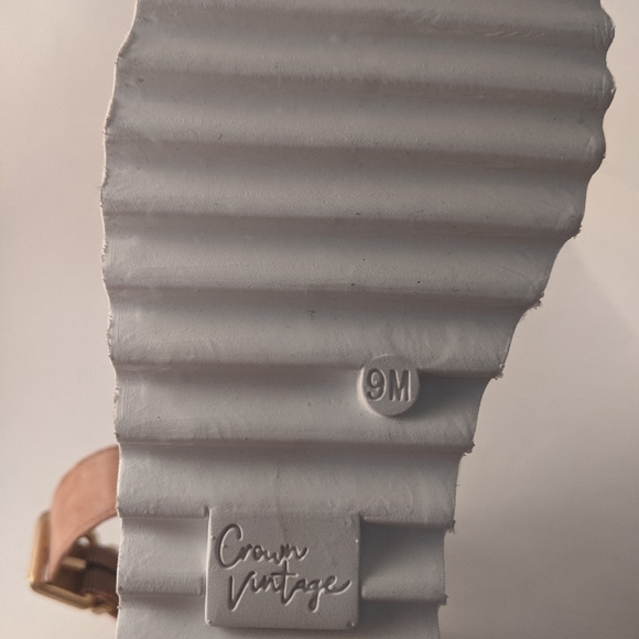 Crown Vintage Wedge Sandal Snake Print Size 9M Wom - Picture 4 of 7